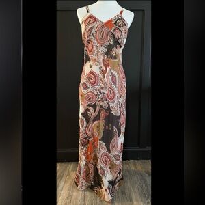NWT Vintage Mileage paisley maxi dress with subtle sequin